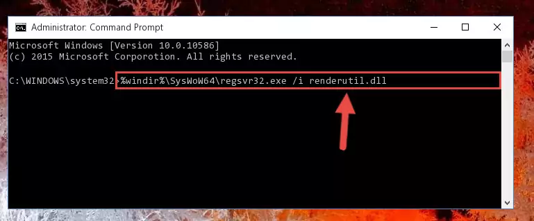 Uninstalling the Renderutil.dll library's problematic registry from Regedit (for 64 Bit)