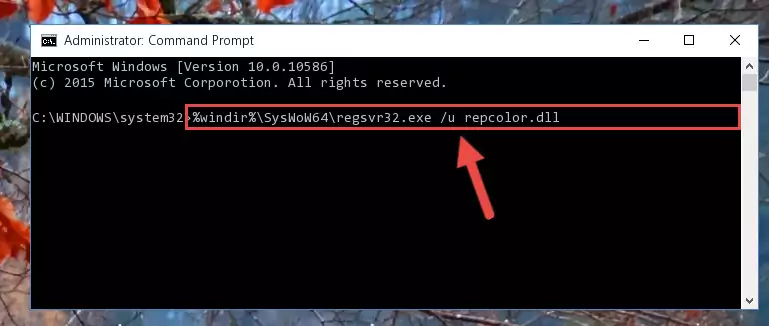 Creating a clean registry for the Repcolor.dll library (for 64 Bit)