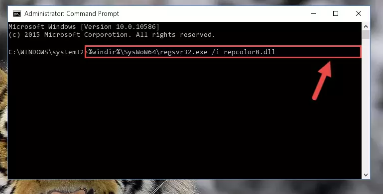 Uninstalling the Repcolor8.dll library's problematic registry from Regedit (for 64 Bit)