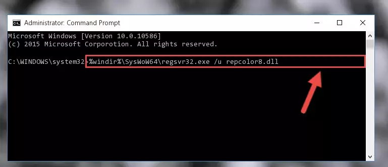 Creating a clean and good registry for the Repcolor8.dll library (64 Bit için)