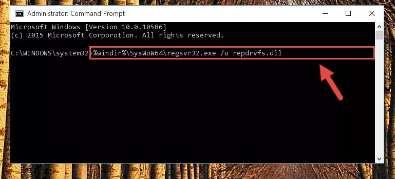 Making a clean registry for the Repdrvfs.dll library in Regedit (Windows Registry Editor)