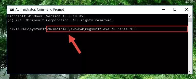 Creating a clean registry for the Reres.dll library (for 64 Bit)