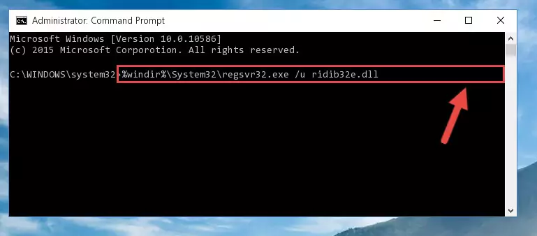 Creating a new registry for the Ridib32e.dll library