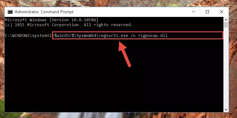 Creating a new registry for the Rigpsnap.dll file