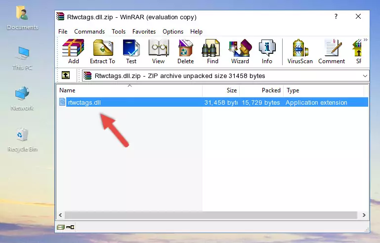 Copying the Rtwctags.dll library into the installation directory of the program.