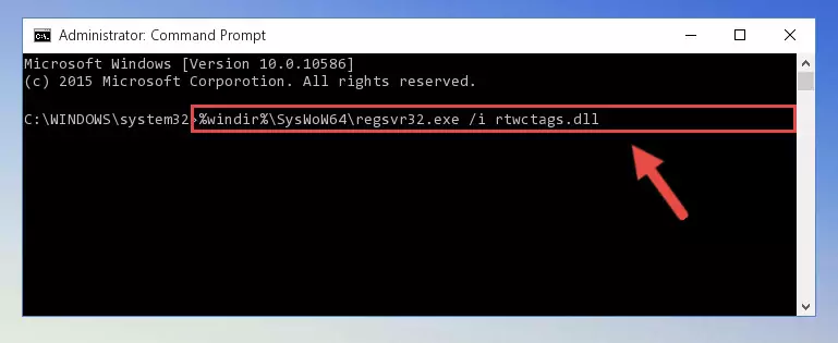 Uninstalling the broken registry of the Rtwctags.dll library from the Windows Registry Editor (for 64 Bit)
