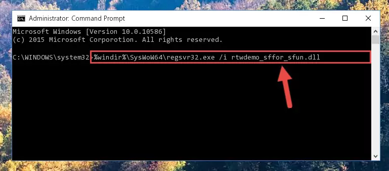 Deleting the damaged registry of the Rtwdemo_sffor_sfun.dll