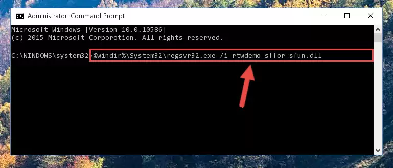Creating a clean registry for the Rtwdemo_sffor_sfun.dll library (for 64 Bit)