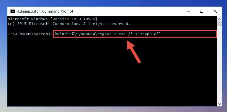 Uninstalling the S32rap8.dll file's problematic registry from Regedit (for 64 Bit)