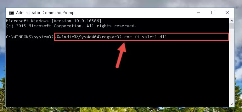 Uninstalling the Salrtl.dll file's problematic registry from Regedit (for 64 Bit)