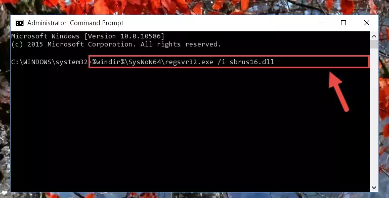 Uninstalling the broken registry of the Sbrus16.dll library from the Windows Registry Editor (for 64 Bit)