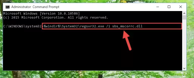Creating a clean registry for the Sbs_mscorrc.dll file (for 64 Bit)