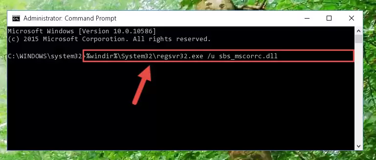 Extracting the Sbs_mscorrc.dll file