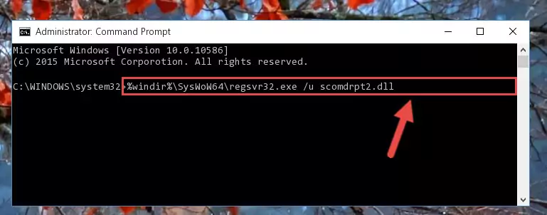 Creating a clean registry for the Scomdrpt2.dll file (for 64 Bit)