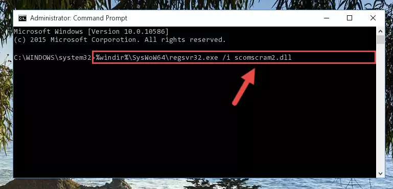 Uninstalling the Scomscram2.dll file's broken registry from the Registry Editor (for 64 Bit)