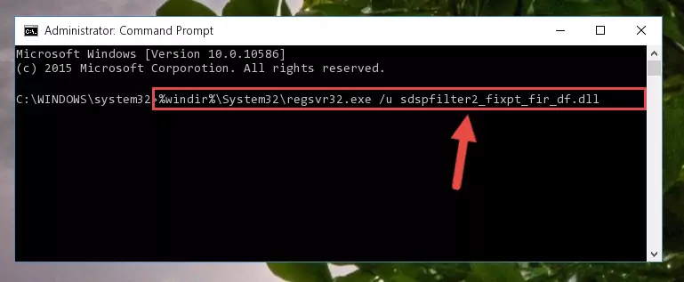 Extracting the Sdspfilter2_fixpt_fir_df.dll file