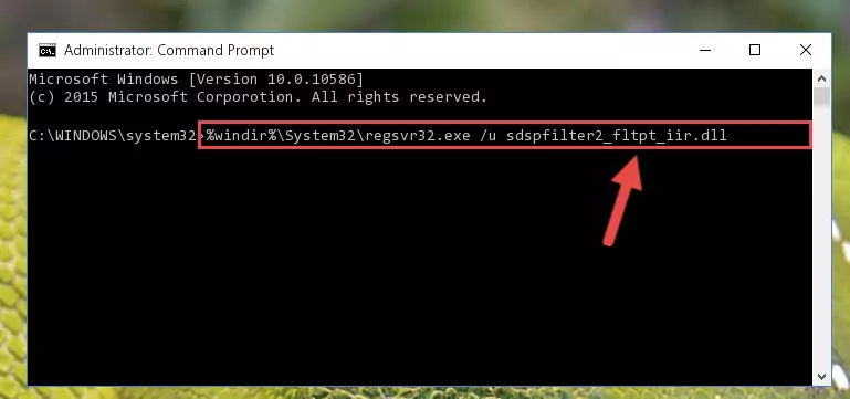 Extracting the Sdspfilter2_fltpt_iir.dll file from the .zip file