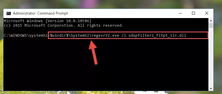 Creating a clean and good registry for the Sdspfilter2_fltpt_iir.dll file (64 Bit için)