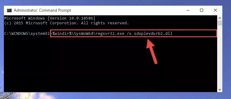 Creating a new registry for the Sdsplevdurb2.dll library in the Windows Registry Editor