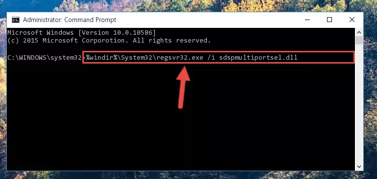 Creating a clean registry for the Sdspmultiportsel.dll file (for 64 Bit)