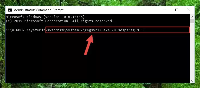 Making a clean registry for the Sdspsreg.dll file in Regedit (Windows Registry Editor)