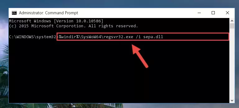 Cleaning the problematic registry of the Sepa.dll library from the Windows Registry Editor