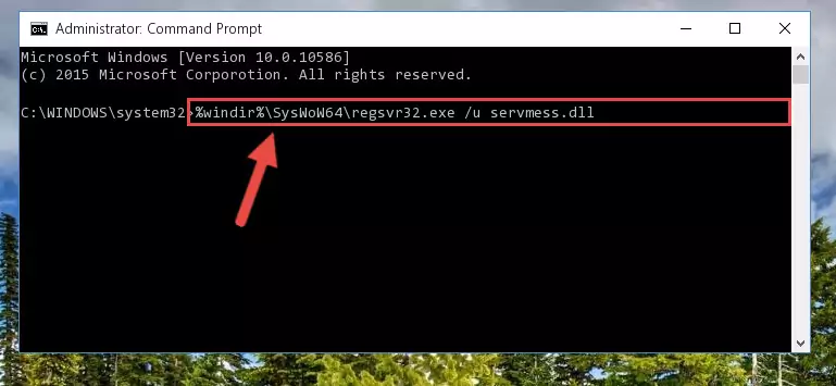 Making a clean registry for the Servmess.dll file in Regedit (Windows Registry Editor)