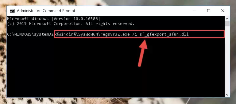 Uninstalling the Sf_gfexport_sfun.dll library's problematic registry from Regedit (for 64 Bit)