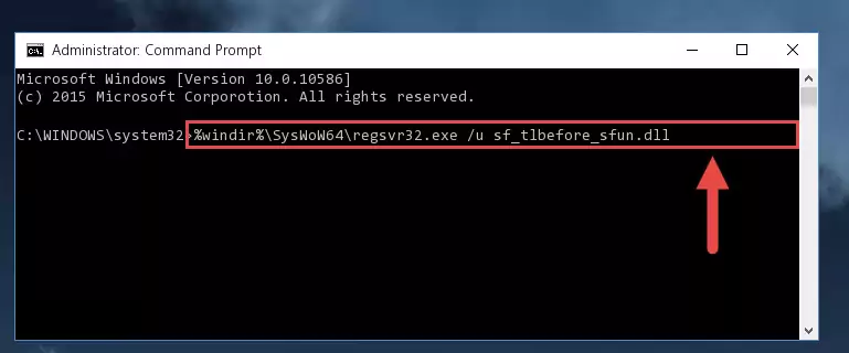 Creating a new registry for the Sf_tlbefore_sfun.dll file
