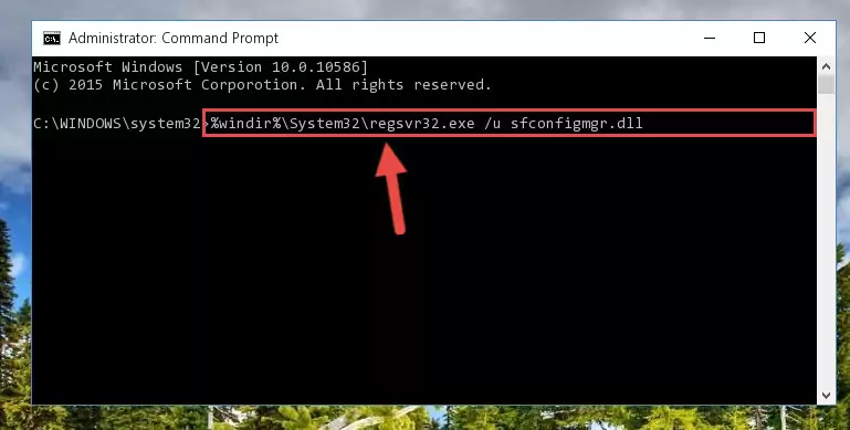 Extracting the Sfconfigmgr.dll file