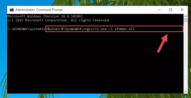 Cleaning the problematic registry of the Sfmmon.dll library from the Windows Registry Editor