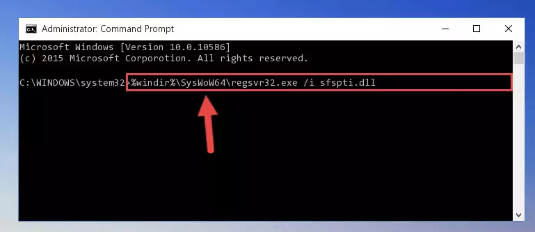 Uninstalling the broken registry of the Sfspti.dll file from the Windows Registry Editor (for 64 Bit)