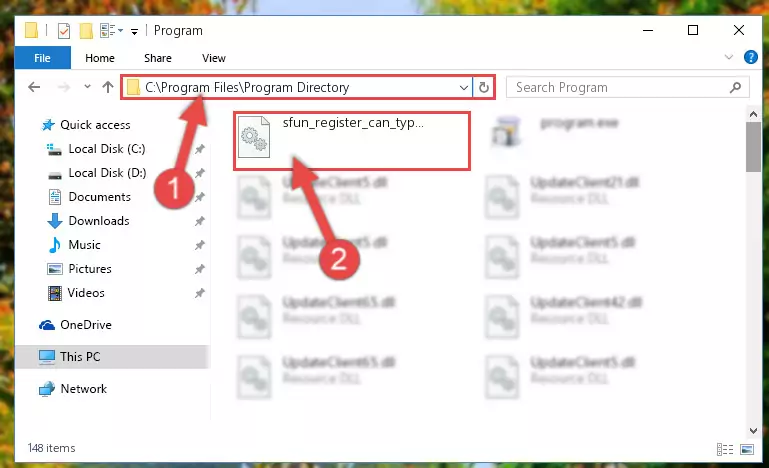 Choosing the Sfun_register_can_types.dll file