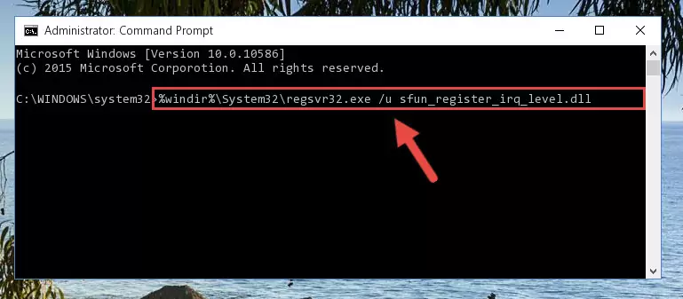 Making a clean registry for the Sfun_register_irq_level.dll file in Regedit (Windows Registry Editor)