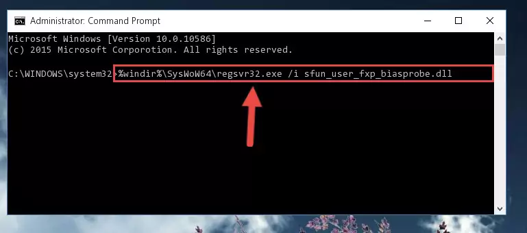Uninstalling the Sfun_user_fxp_biasprobe.dll file's problematic registry from Regedit (for 64 Bit)