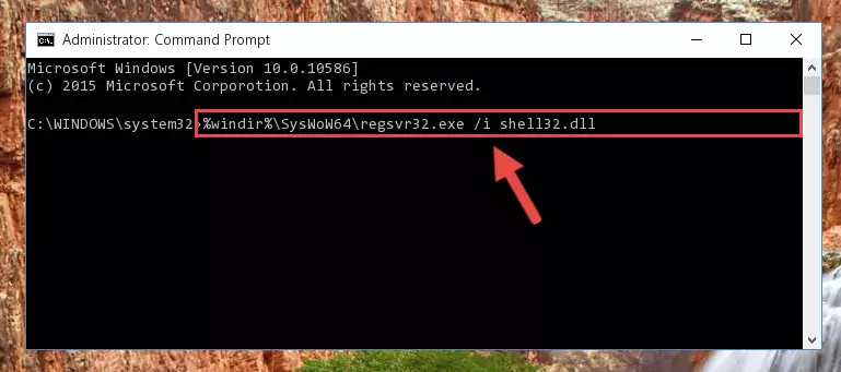 Deleting the damaged registry of the Shell32.dll