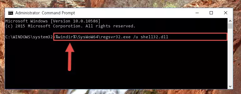 Creating a new registry for the Shell32.dll file in the Windows Registry Editor