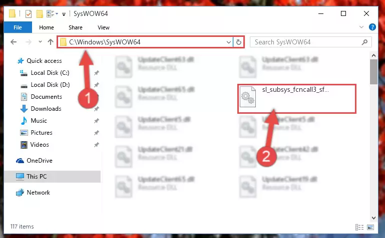 Extracting the Sl_subsys_fcncall3_sfun.dll library to the desktop
