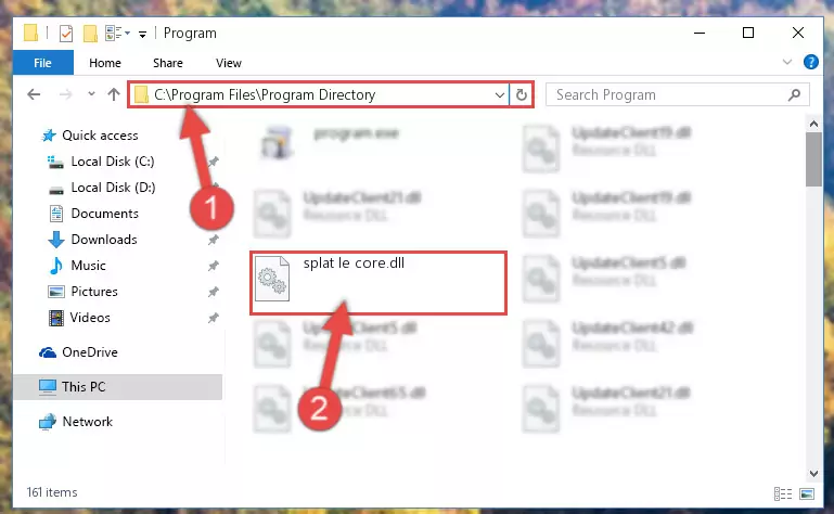 Uninstalling the Splat le core.dll library's broken registry from the Registry Editor (for 64 Bit)