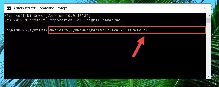 Creating a clean registry for the Ss2wav.dll library (for 64 Bit)