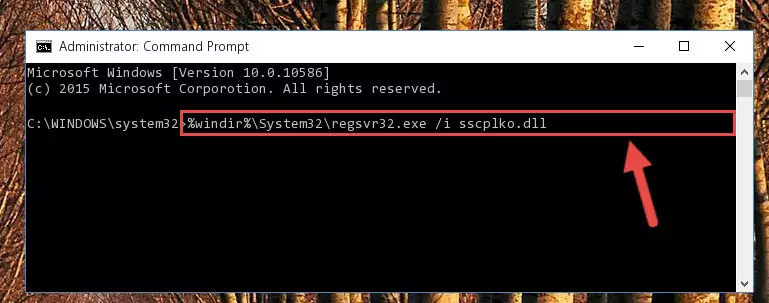 Uninstalling the Sscplko.dll file from the system registry