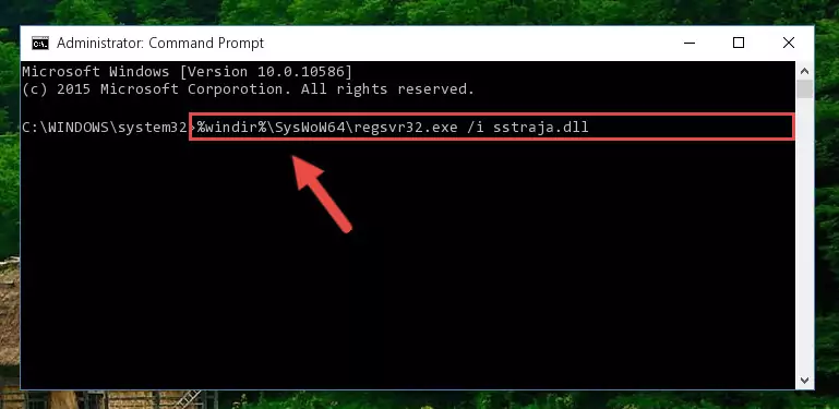 Uninstalling the broken registry of the Sstraja.dll library from the Windows Registry Editor (for 64 Bit)