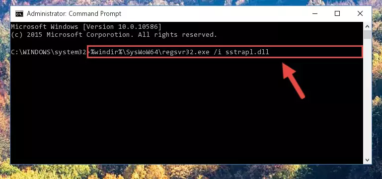 Cleaning the problematic registry of the Sstrapl.dll library from the Windows Registry Editor