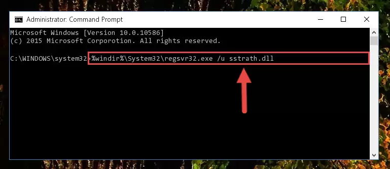 Extracting the Sstrath.dll file from the .zip file