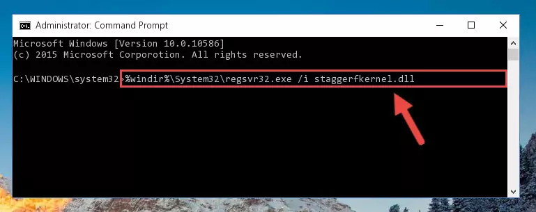 Cleaning the problematic registry of the Staggerfkernel.dll file from the Windows Registry Editor