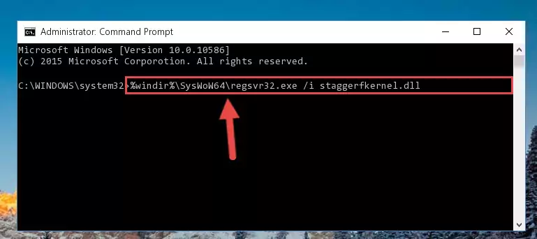 Uninstalling the damaged Staggerfkernel.dll file's registry from the system (for 64 Bit)