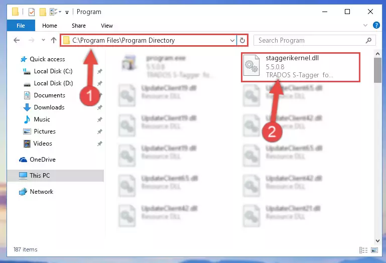 Uninstalling the Staggerikernel.dll library's broken registry from the Registry Editor (for 64 Bit)