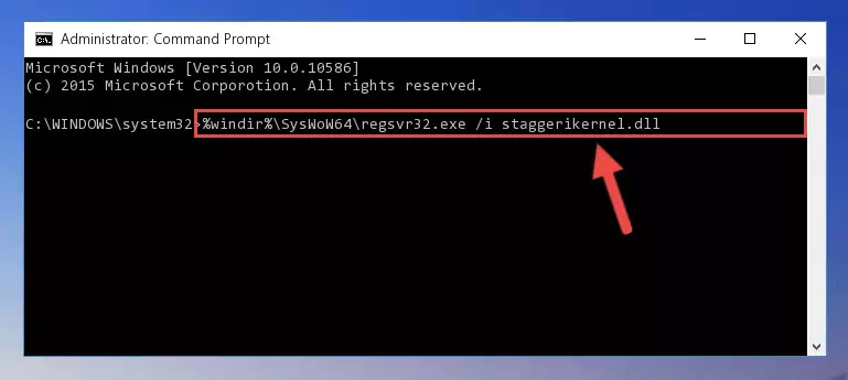 Uninstalling the Staggerikernel.dll library from the system registry