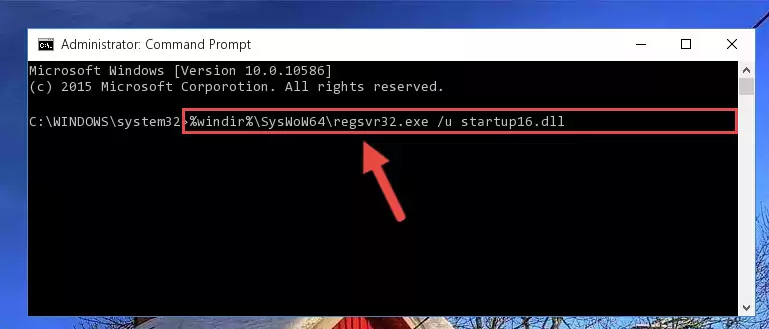 Creating a clean registry for the Startup16.dll file (for 64 Bit)