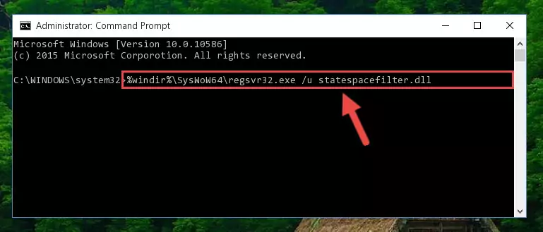 Creating a clean registry for the Statespacefilter.dll library (for 64 Bit)